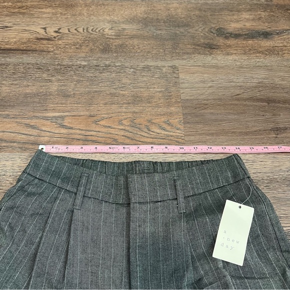 NWT Women's Wide Leg Tailored Pants - A New Day™ Gray Striped 4 - Picture 9 of 11